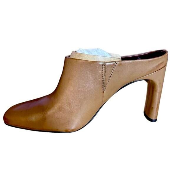 NEW Franco Sarto Women's Slide Mules Brown Leather Size 11M Casual Flats - Picture 5 of 9